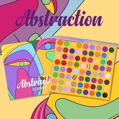 UCANBE 72 colors abstract eye shadow palette candy colored pearlescent matte cos makeup easy to color eye shadow - Korvel