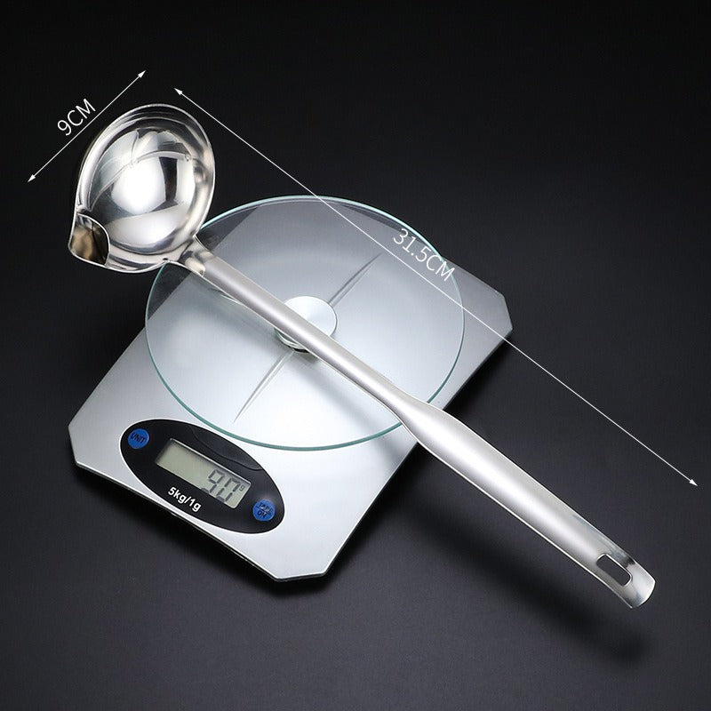 304 stainless steel oil separating spoon oil draining and filtering tool soup spoon - Korvel