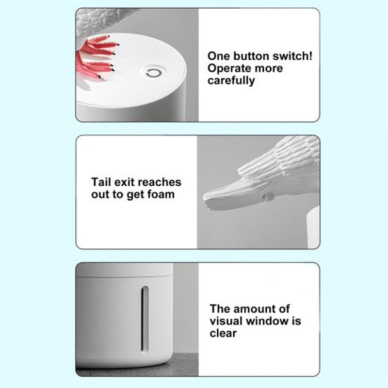 Pigeon-Shaped Touchless Foam Soap Dispenser