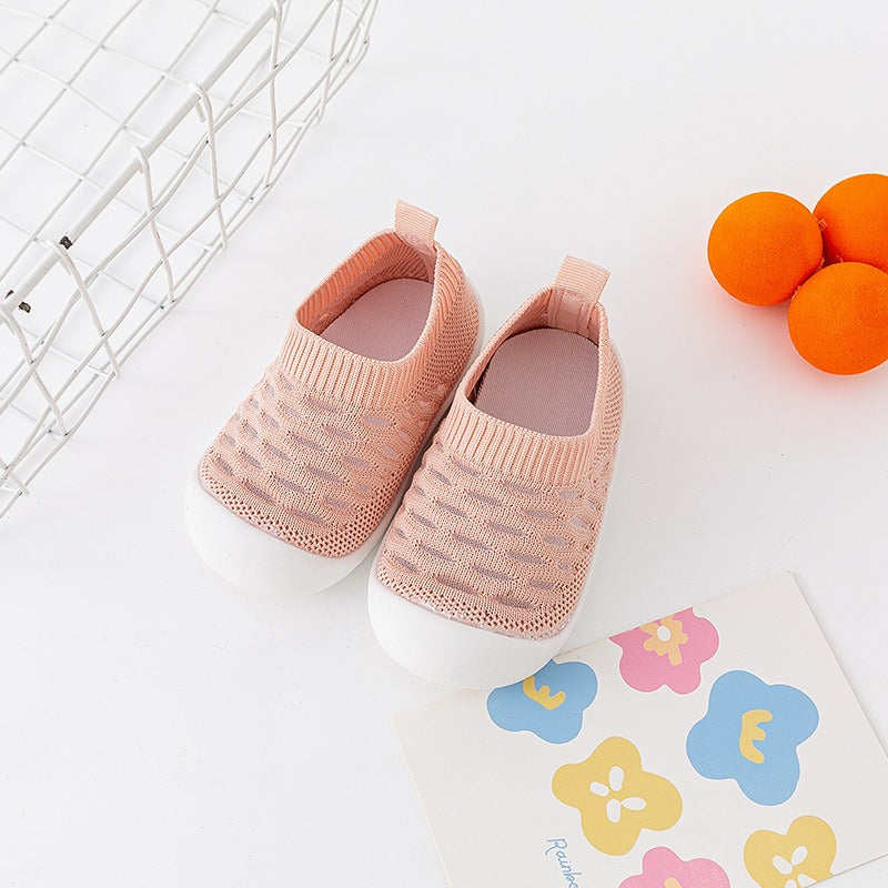 Baby walking shoes indoor anti slip baby front shoes with soft soles for boys and girls shoes - Korvel