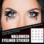Halloween Eyeliner Patch, Scary Fashion Party Makeup Kit Bat Spider Decorative Eyeliner Eyeshadow Patch - Korvel
