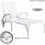 Aluminium Cast lounge chair 1pcs white - Korvel