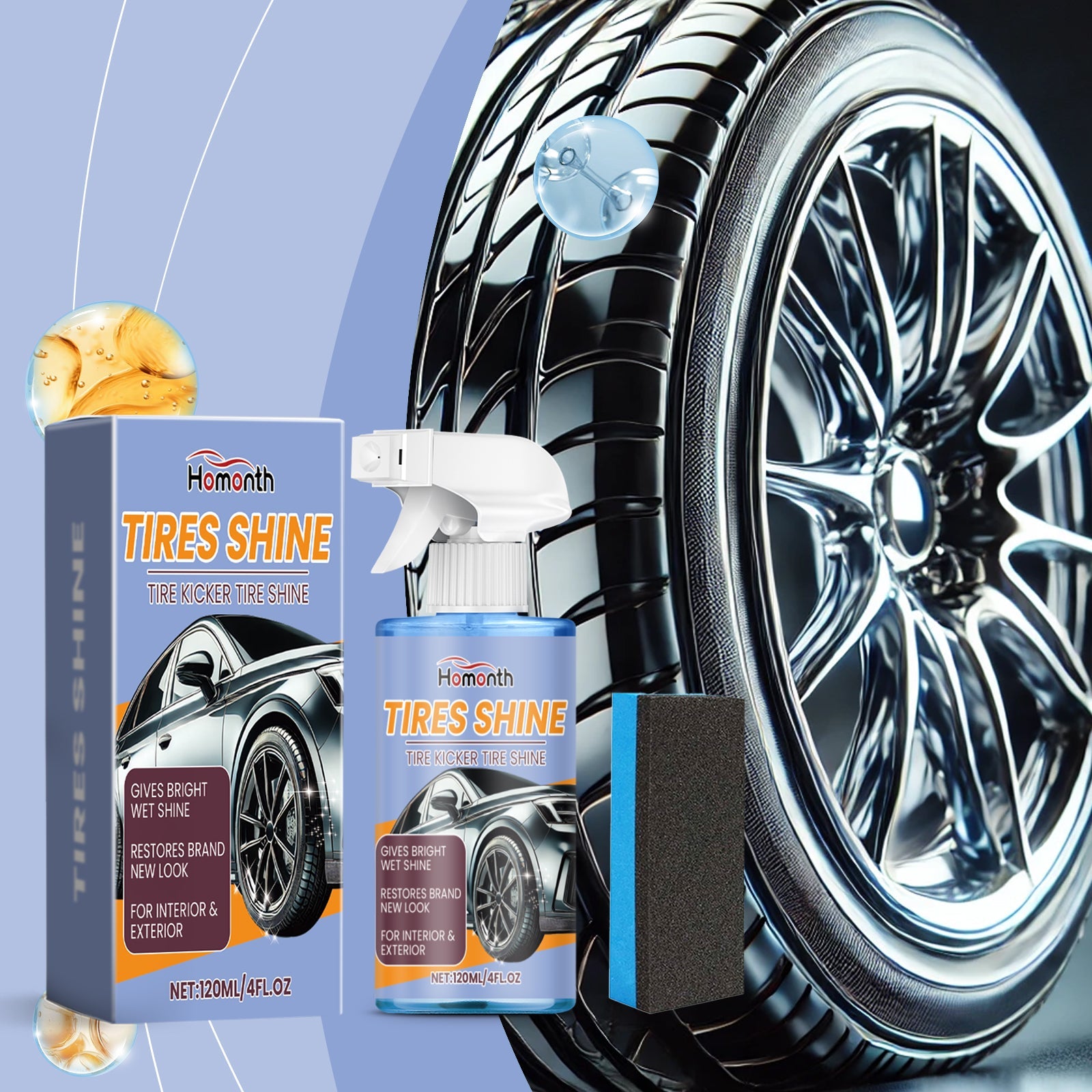Automobile Tire Retreading Spray Tire Protection Oil Glaze Waterproof Antifouling Lasting Retreading Spray - Korvel