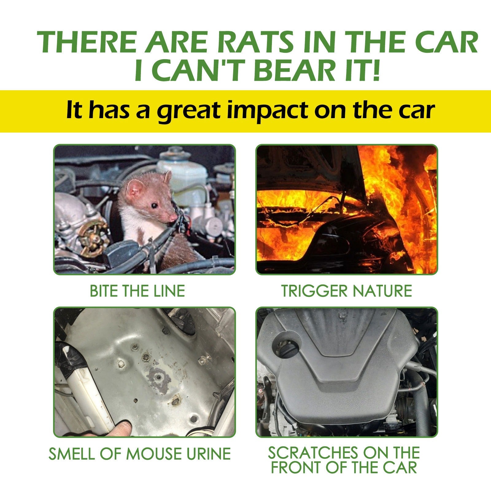 Yegbong 8pcs mice repellant mouse repelling pills car body kitchen office bedroom warehouse sewer pipe rat and mice repellent - Korvel