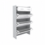 High Glossy Marble Color Shoe Rack with 3 Doors and 2 Drawers