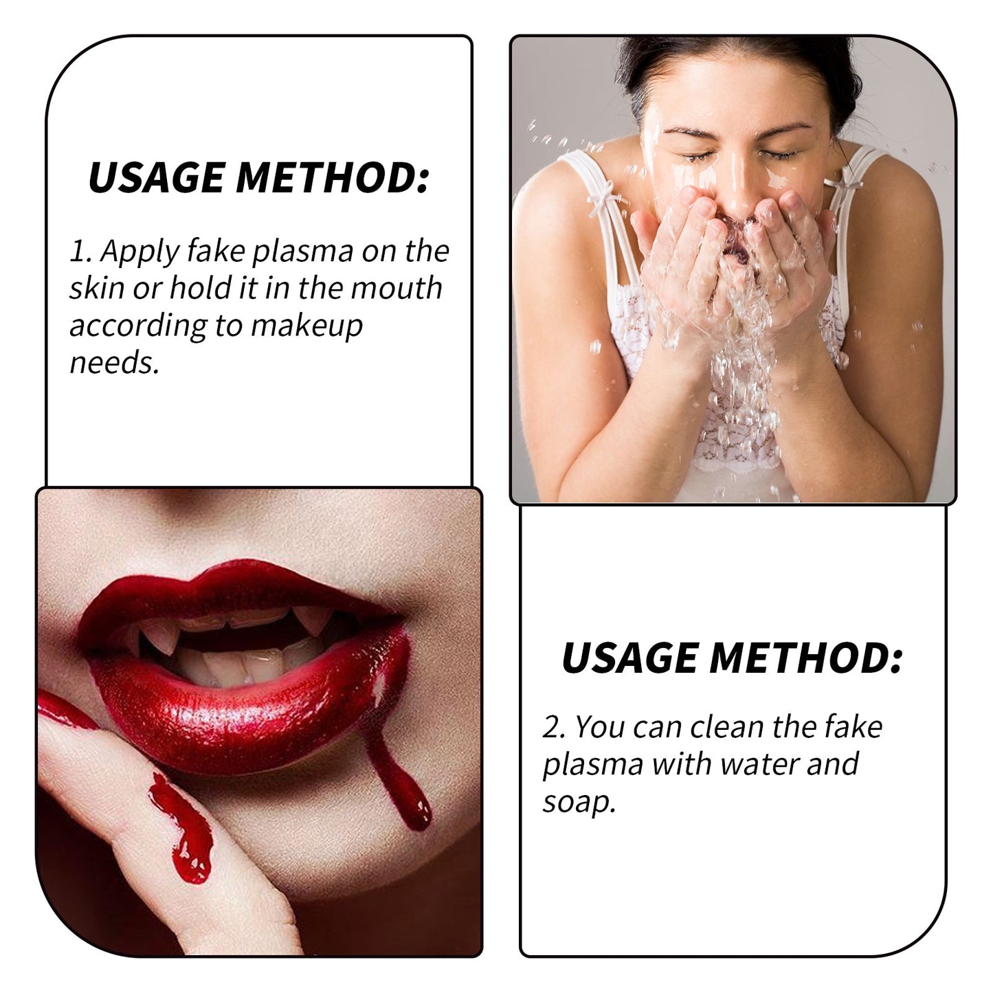 Halloween Plasma Props, Plasma Spray Fake Blood Vampire Zombie Blood Simulation Parody Makeup Props - Korvel