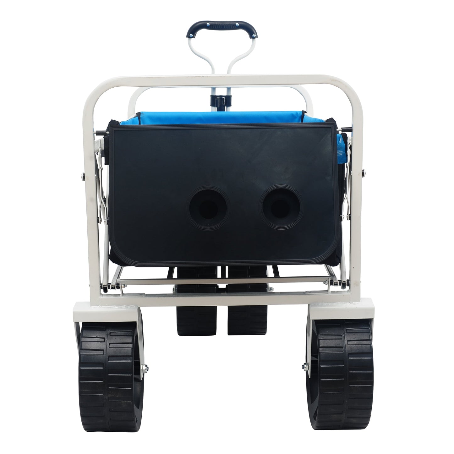 Folding Wagon Garden Shopping Beach Cart (white) - Korvel