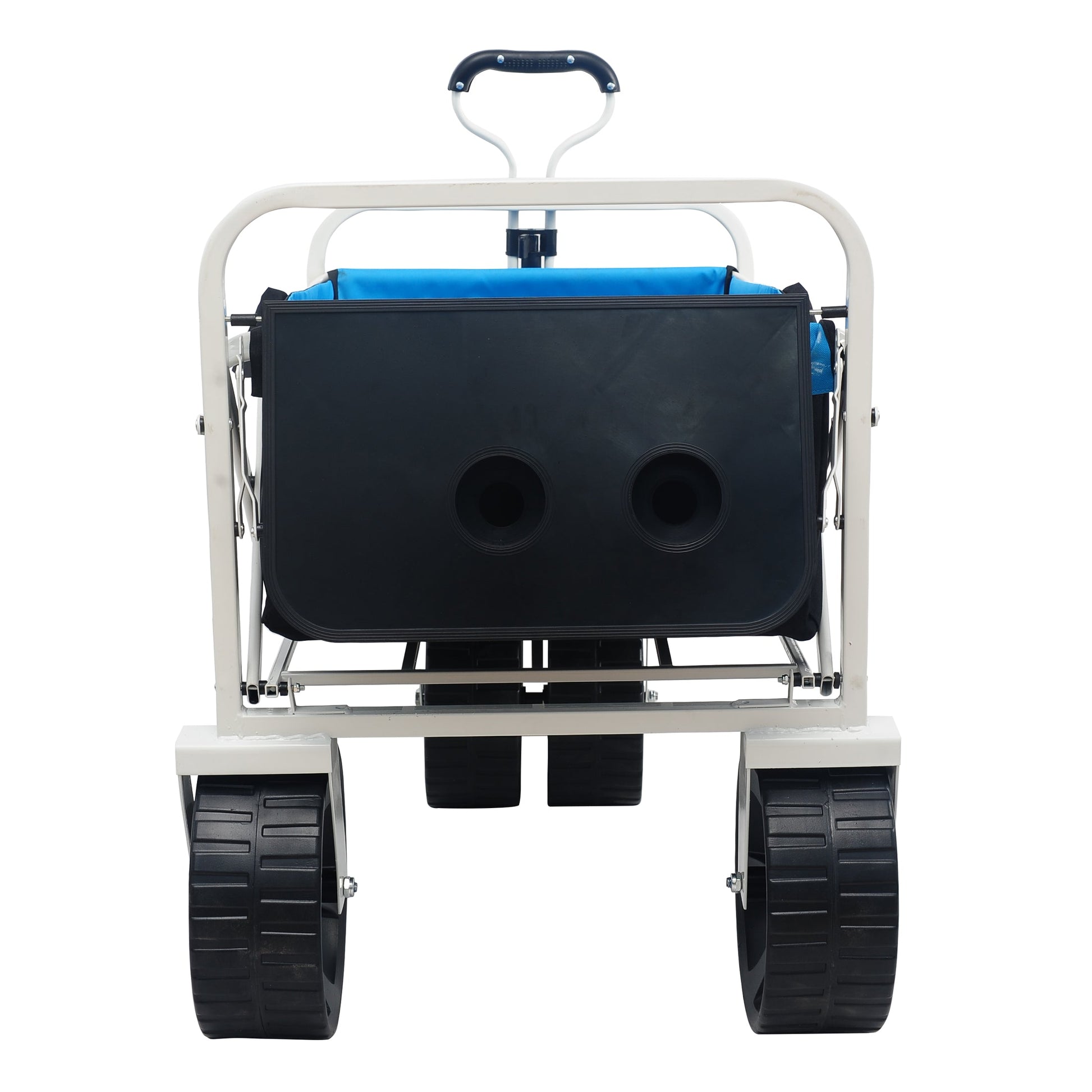 Folding Wagon Garden Shopping Beach Cart (white) - Korvel