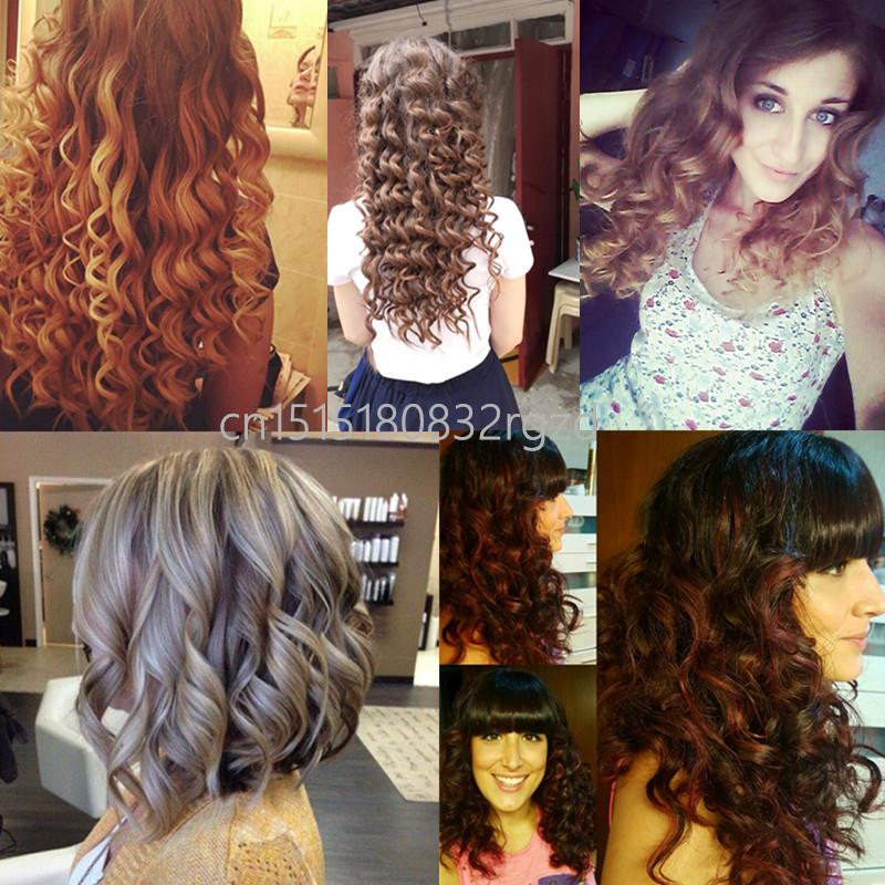 curlers conical curling iron single tube ceramic glaze pear flower cone electric hair curly hair : 110-240 - v - Korvel