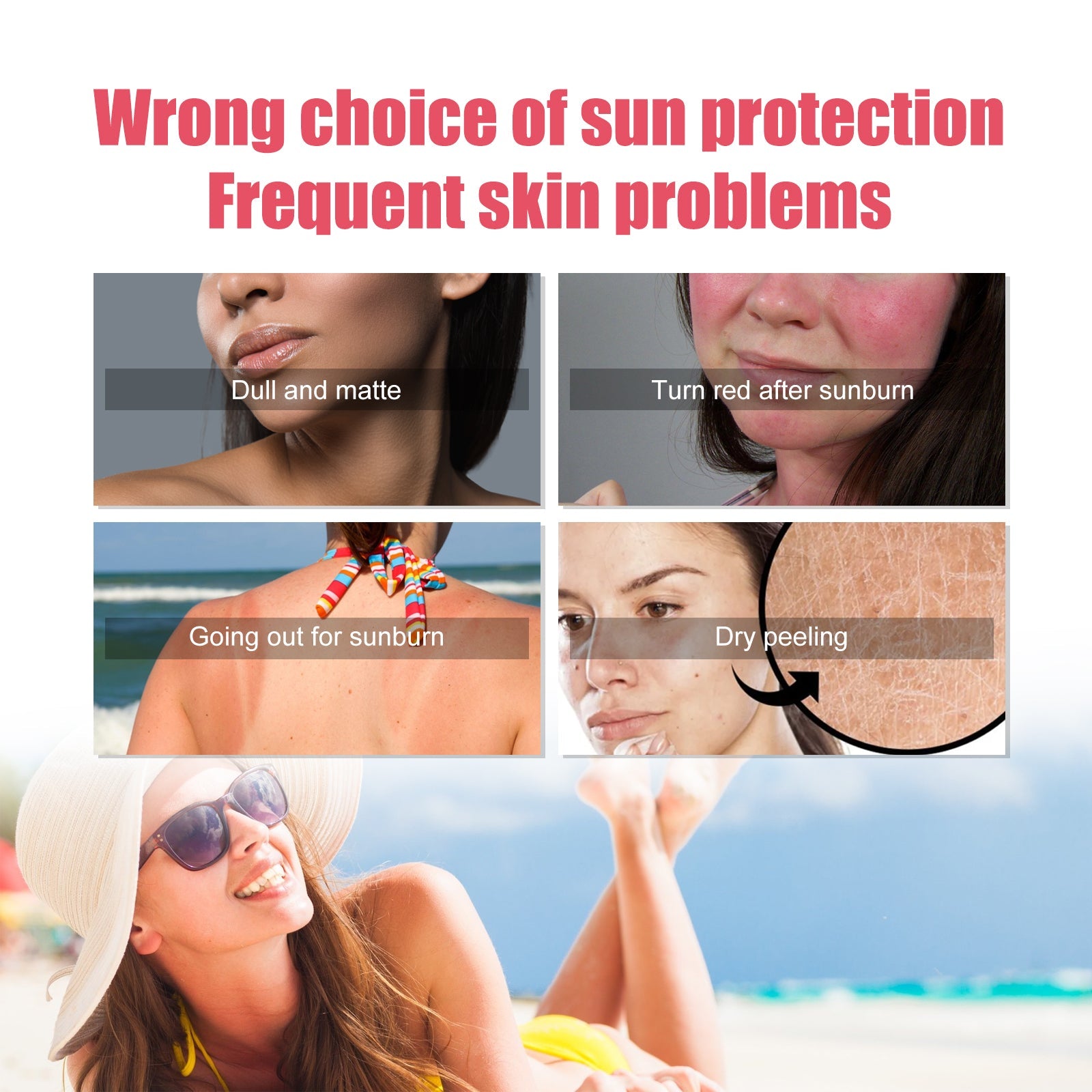 Grapefruit UV Protection Cream, Resist Outdoor UV Isolation Moisturize Anti-Sweat Refreshing Beauty - Korvel
