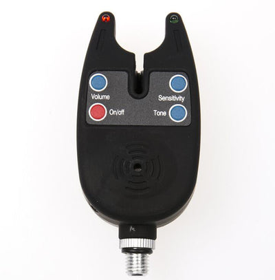 Fishing Bite Alarm with 2 LEDs Blue Light Adjustable Tone Volume Sensitivity Sound Fish Bite Alarm Waterproof Fishing Tool - Korvel