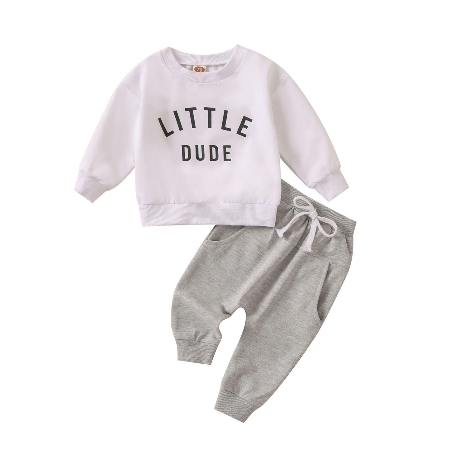 Ensemble de vêtements de sport à manches longues minimaliste pour garçons