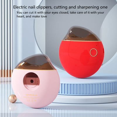 Child Safety Automatic Finger Trimmer Electric Nail Scissors Elderly Splash-proof Home Nail Scissors - Korvel