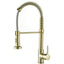All copper spring faucet, kitchen sink with rotatable pull-out paint, black and gold dots - Korvel