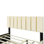 Elegant Queen Size Upholstered Platform Bed with Storage and Trundle