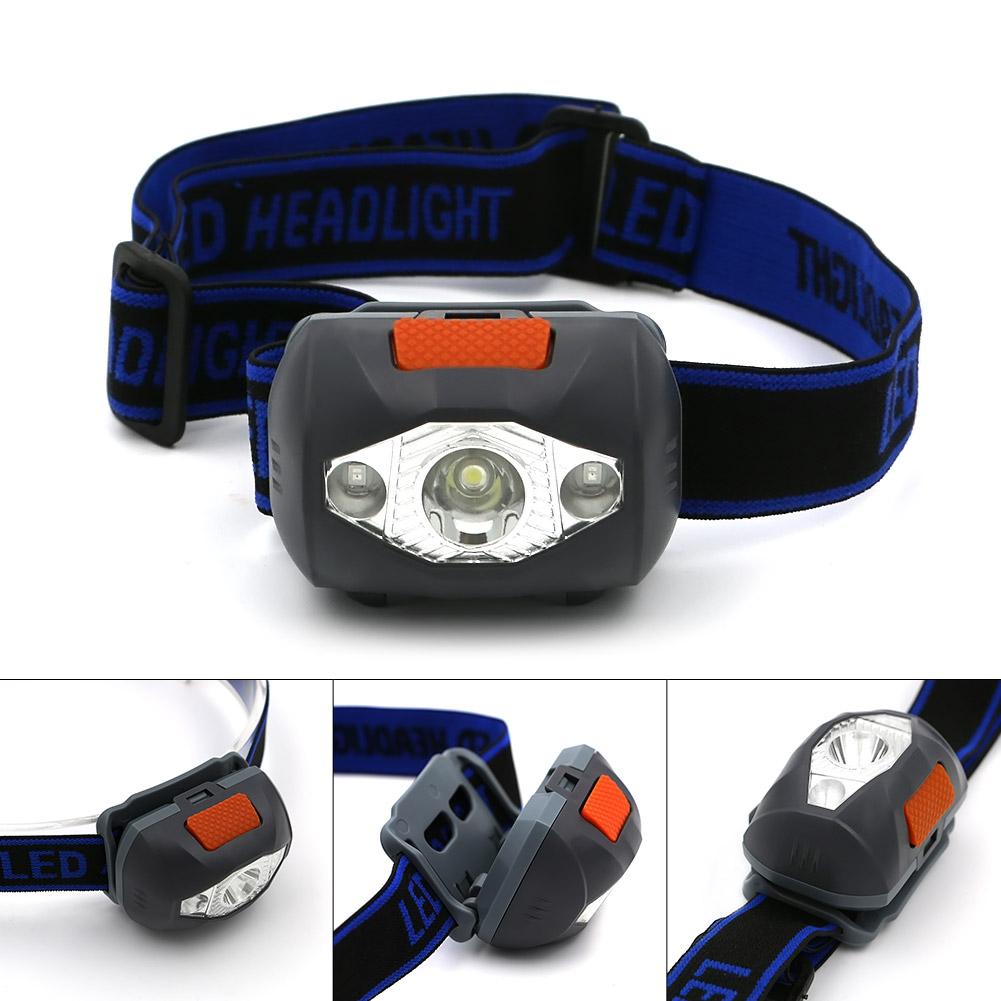 3 LED 800 Lumens 4 Modes Mini Headlamp Outdoor  Waterproof Flash Torch Lantern For Hunting,Use AAA Battery - Korvel
