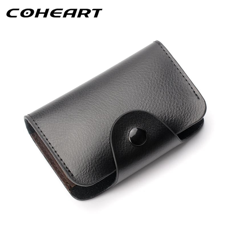 Billetera de Cuero Genuino para Hombres y Mujeres