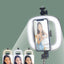P40D Square Fill Light Selfie Stick - Portable 6-Inch Beauty Light