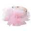 Solid color sequin flower wide edge girl style mesh headband - Korvel