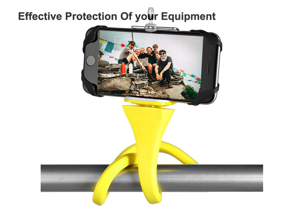 Flexible selfie stick monopod wireless Bluetooth tripod monkey holder for GoPro iPhone camera phone car bicycle universal - Korvel