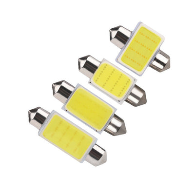 Crystal Blue White 12-Chip COB C5W LED Dome Light Bulb