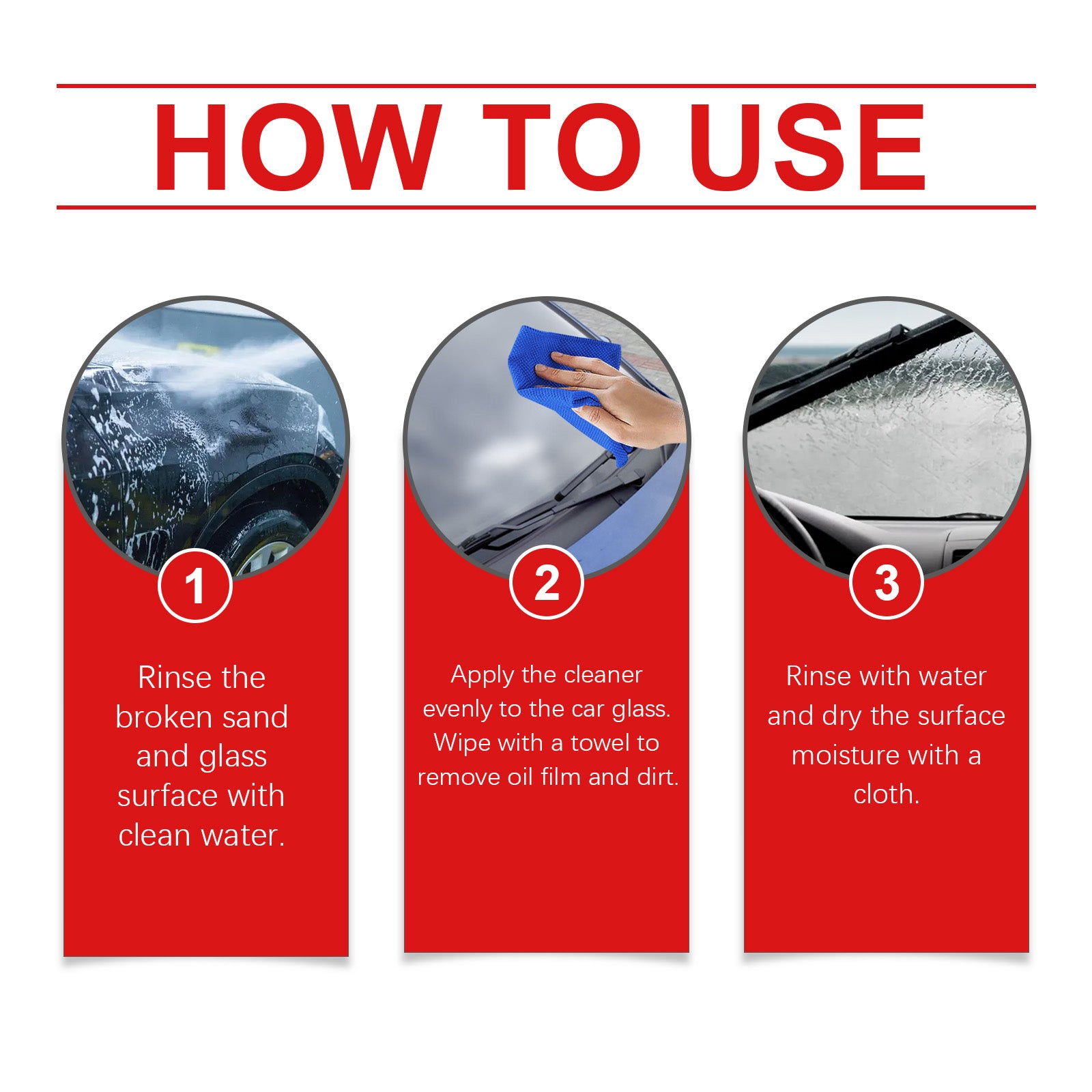 Automotive Glass Oil Film Cleaning Cream, Effectively Clean Glass Stains And Oil Stains Clear Vision - Korvel