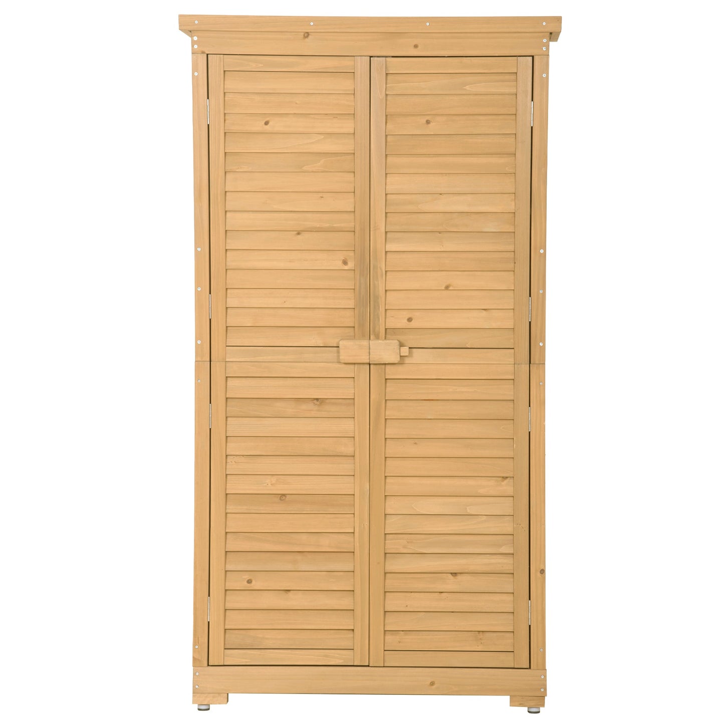 Premium Wooden Garden Shed - 3-Tier Outdoor Storage Cabinet