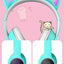 AKZ-K26 Head Mounted Bluetooth Cat Ears Luminous Cute Cool Card Wireless Sports Stereo Headset - Korvel