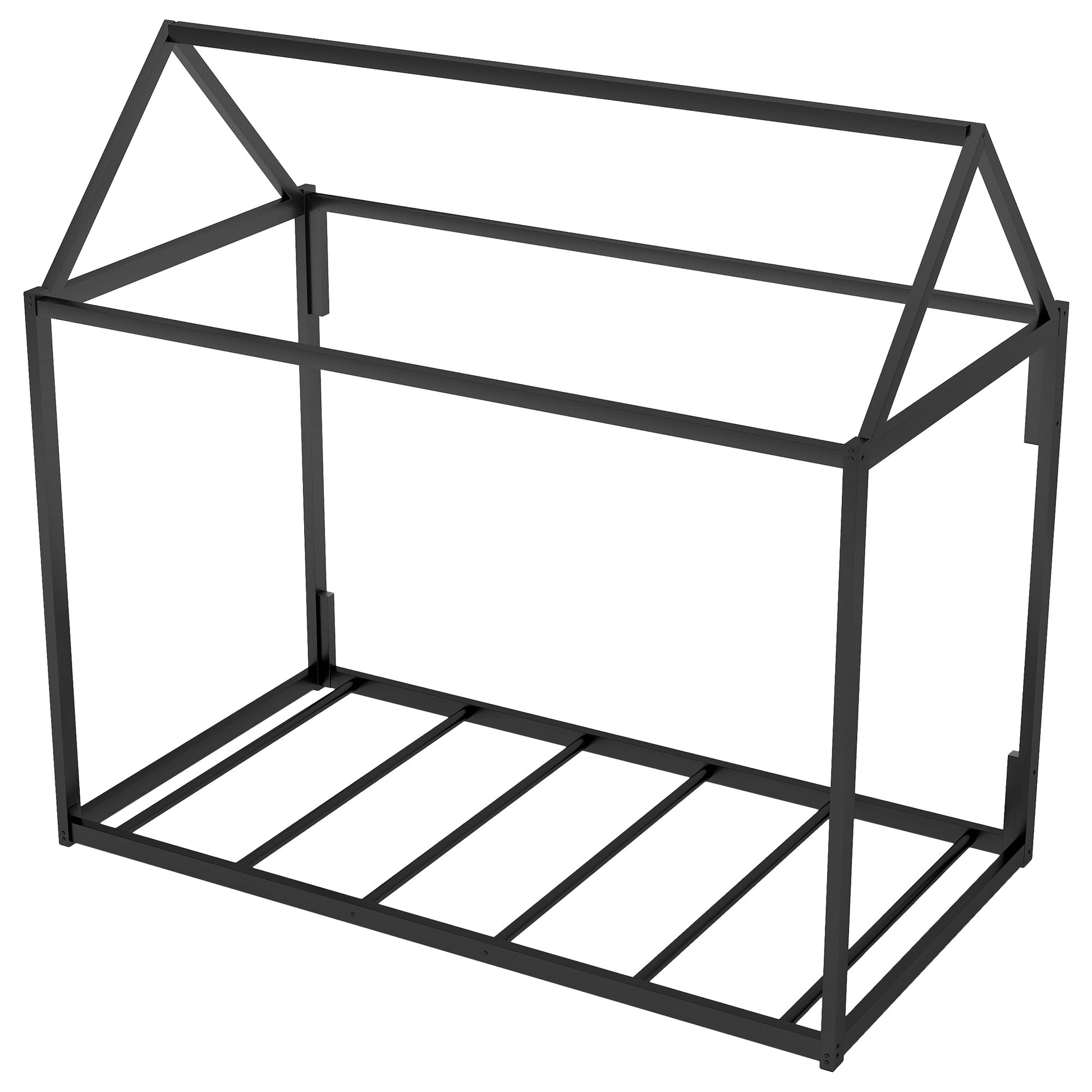 Metal House Shape Platform Bed  twin - Korvel
