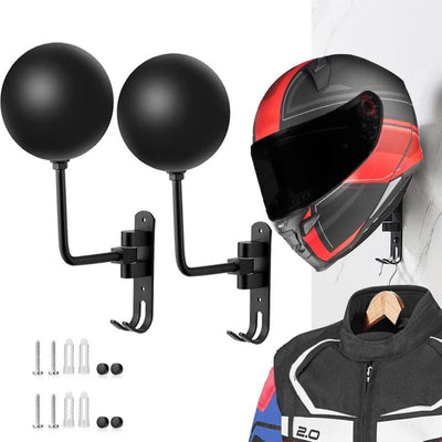 Universal Wall-Mounted Motorcycle Helmet Rack