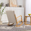 Chaise Berçante Rembourrée Classique avec Coussin Lombaire