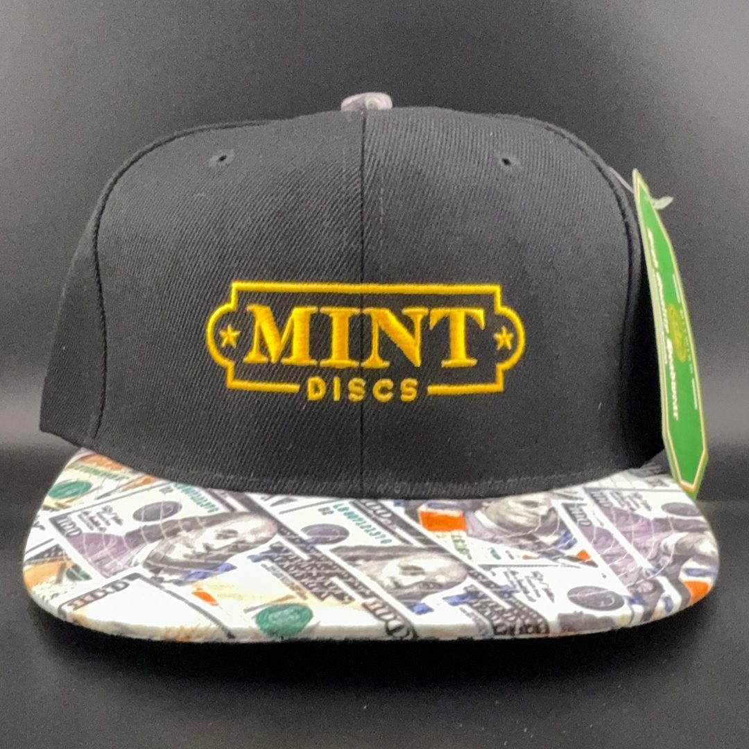 Mint Discs Flat Bill Snapback Hat - Fancy Print