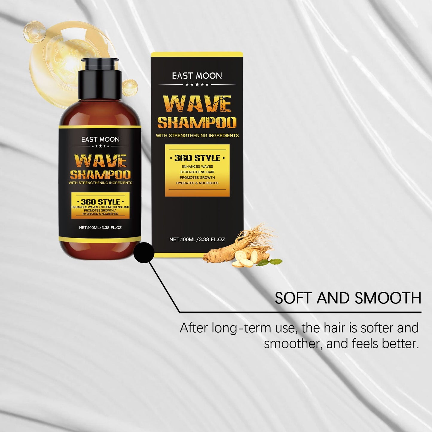 For Men Nourishing Shampoo Nourishing Moisturizing Repair Hydrating Strong, Fluffy Hair Refreshing Hair - Korvel