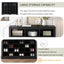 ONTREND Sleek Design 24 Shoe Cabinet - Modern Black Organizer