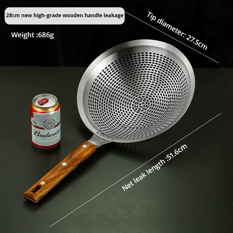 Large Stainless Steel Oil Strainer, Commercial Oil Strainer, Lo Mein Strainer, Oil Leak Strainer, Household Lo Mein Strainer - Korvel