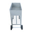 Aveyas mobile metal elevated garden bed cart, with legs, elevated flowerpot box with wheels (gray) - Korvel