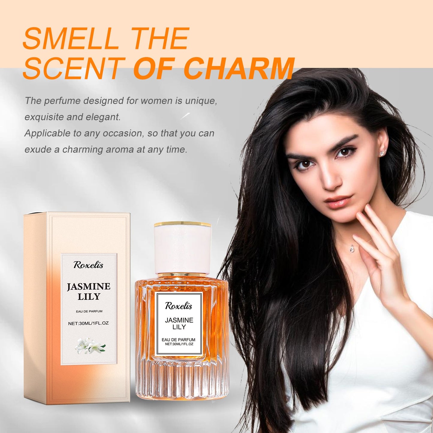 Lily Women Pheromone Perfume, Wrist Behind Ear Neck Natural Long-Lasting Light Fragrance Delicate Elegance Exudes Feminine Charm - Korvel