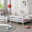 Wood Twin over Full Bunk Bed with Ladder White - Korvel