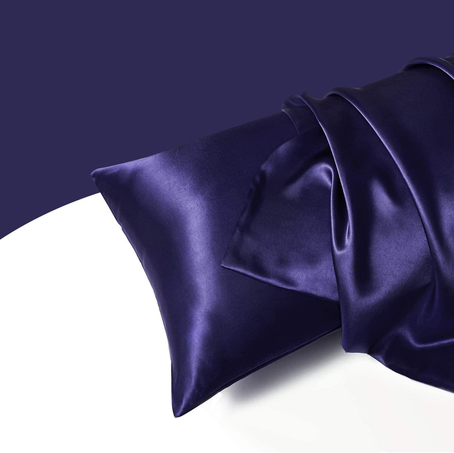 Simulation silk solid color polyester pillowcase envelope pillow pillow cases pillow pair multi-color - Korvel