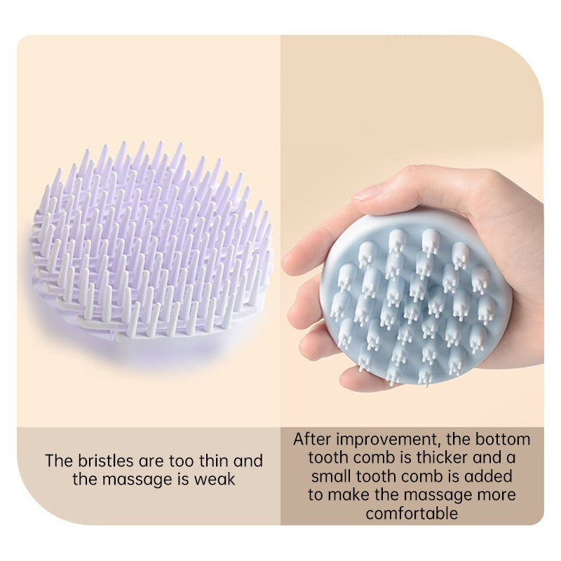 Baby Silicone Shampoo Scalp Massage Body Clean Scrub Feel Bath Brush - Korvel