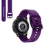 Suitable for Samsung Galaxy Watch Active2 Solid Color Silicone Strap 20/22mm Universal Strap - Korvel