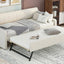 Twin Size Upholstery Daybed with Trundle and USB Charging Design Trundle can be flat or erected Beige - Korvel