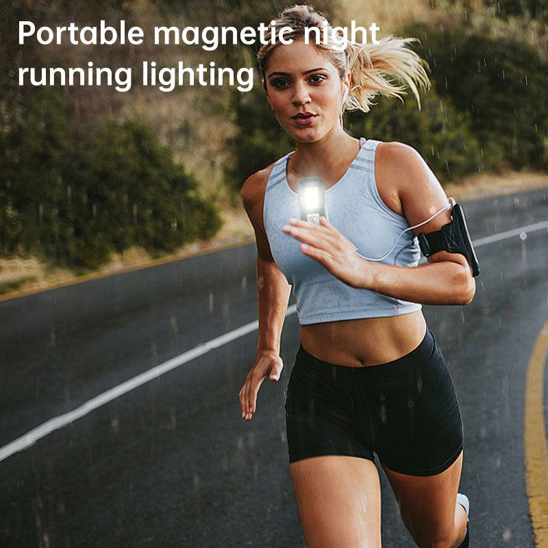 Lumière de sécurité magnétique pour la course à pied en extérieur