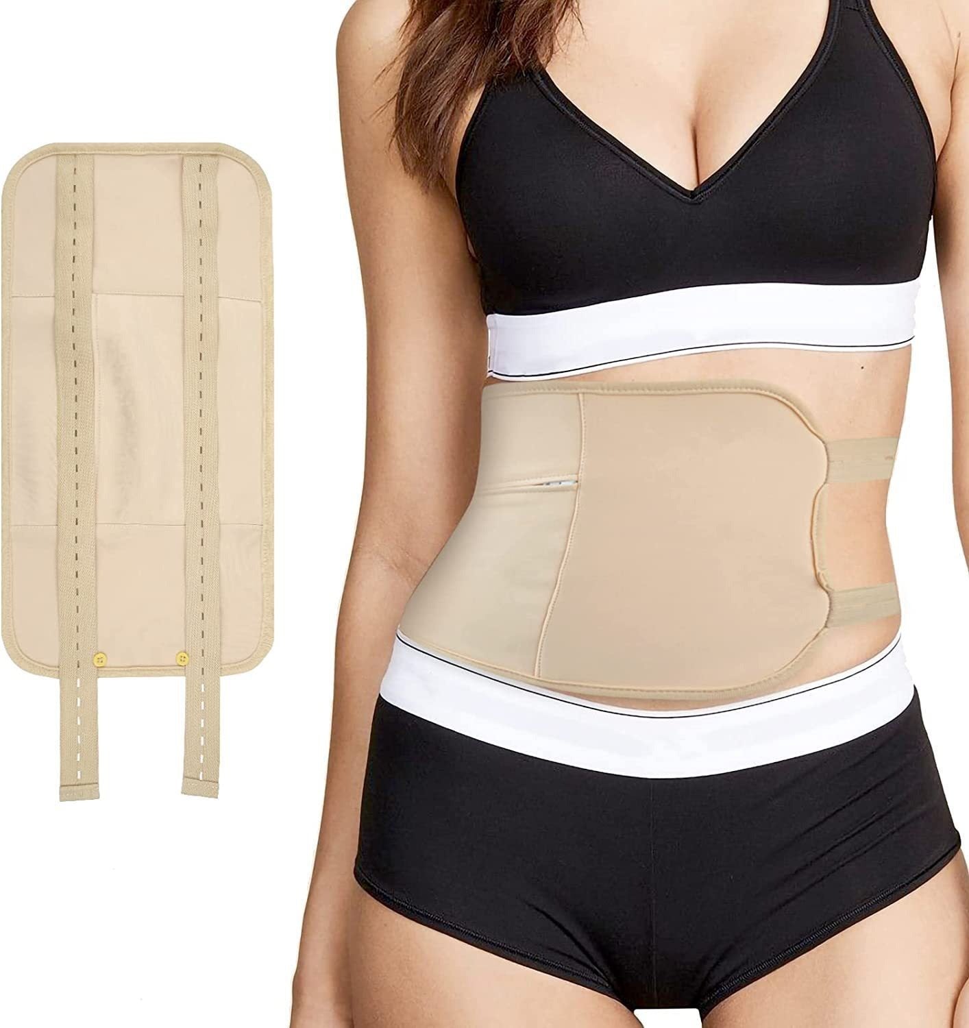 Premium Castor Oil Care Belt with Adjustable Waist Belt