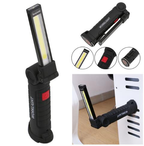 Lampe de poche flexible pliable avec lampe d'inspection magnétique