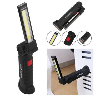 Lampe de poche flexible pliable avec lampe d'inspection magnétique
