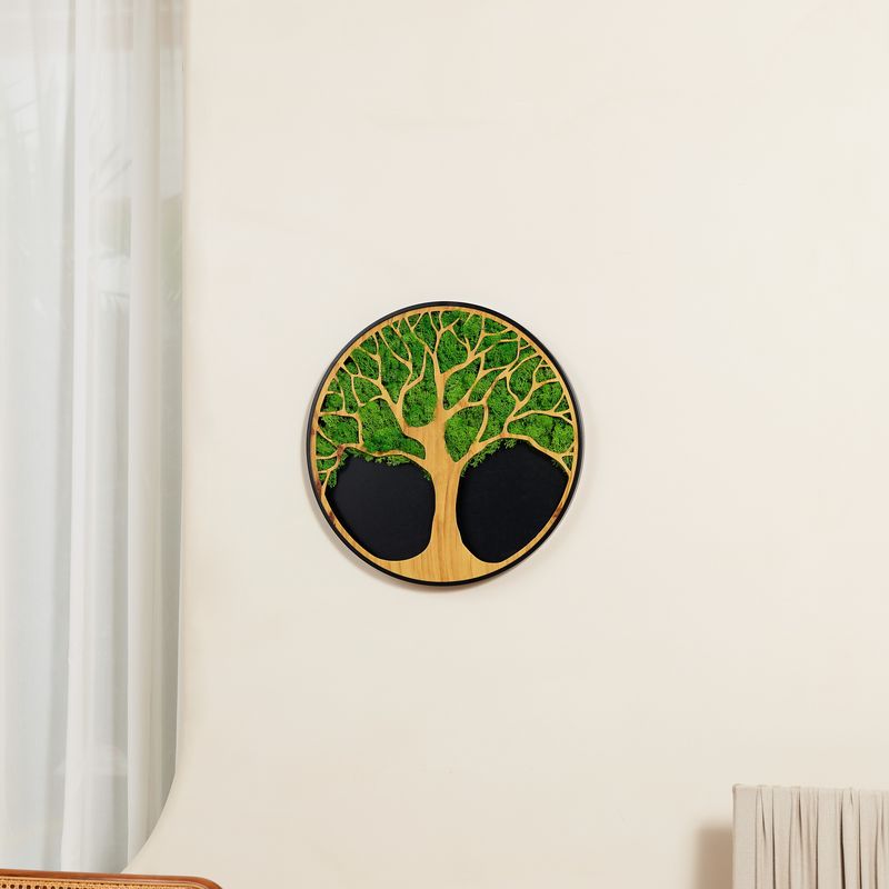 Life Tree Moss Metal Wall Art - Korvel