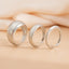 Fashion irregular alloy ring 3-piece set with smooth geometric opening ring set - Korvel