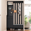 39.3'W70.8'H multifunctional corridor shoe cabinet with soft padded nail board and black hanger with entrance hook - Korvel