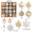 Christmas decoration 6cm electroplated ball plastic ball special-shaped painted Christmas ball gift Christmas tree pendant - Korvel
